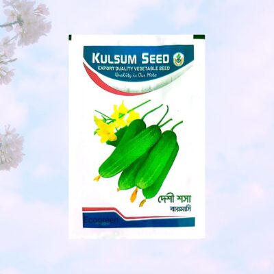 Deshi Cucumber দেশী শশা বারোমাসি ৩ গ্রাম (Intact Packet)
