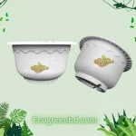 Ivy round planter white